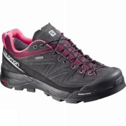 Salomon Womens Womens X Alp LTR GTX Shoe Asphalt / Bordeaux